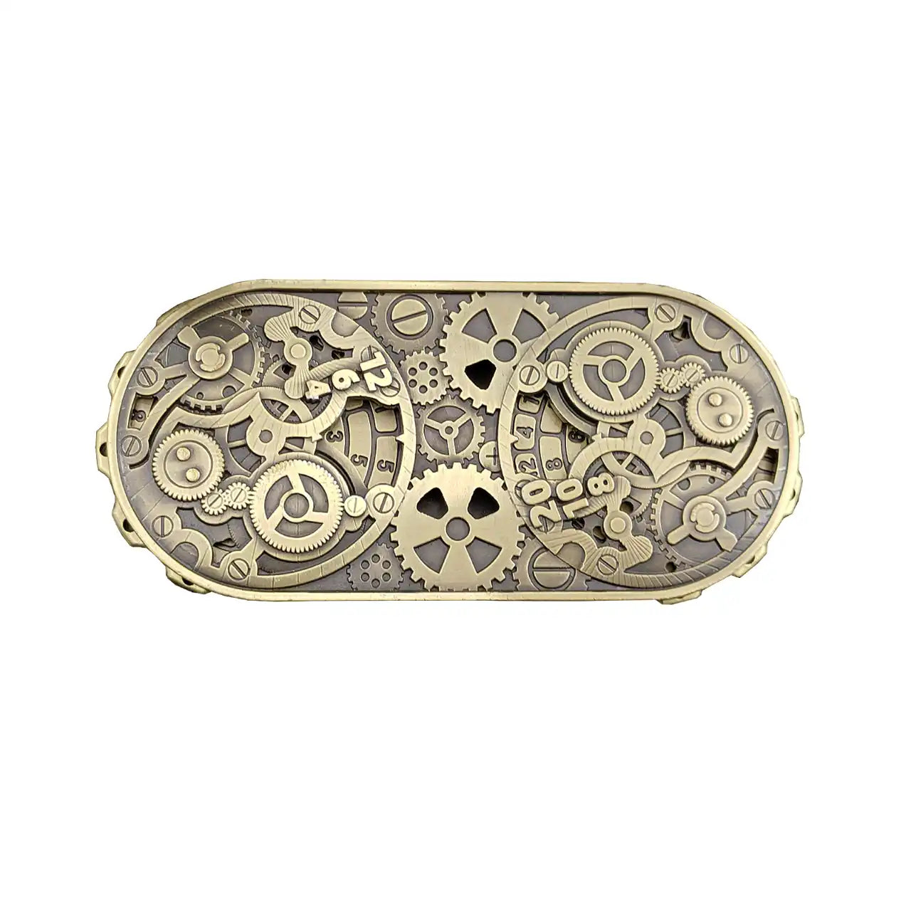 Steampunk Antique Bronze Metal Dual-Gear Fidget Spinner Dice