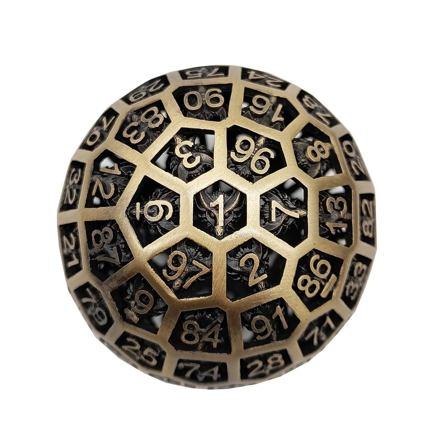 Bronzová sada kostek Wyrm Hollow Metal D60 – bronzová