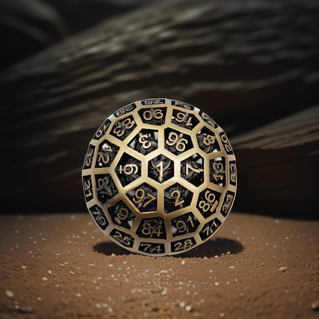 Bronzová sada kostek Wyrm Hollow Metal D60 – bronzová