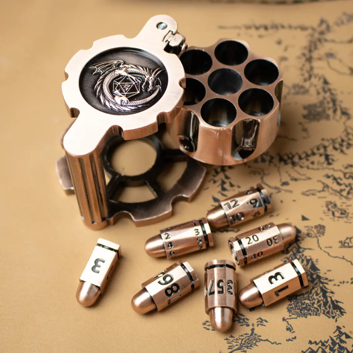 revolver dice - copper