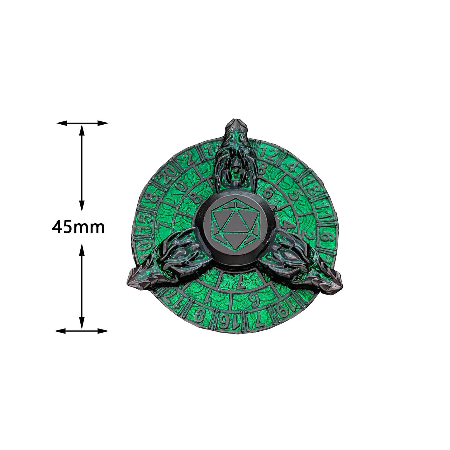 Draconic Rune Spinner Dice Spin and Roll SpinRoller Fidget Spinner Dice