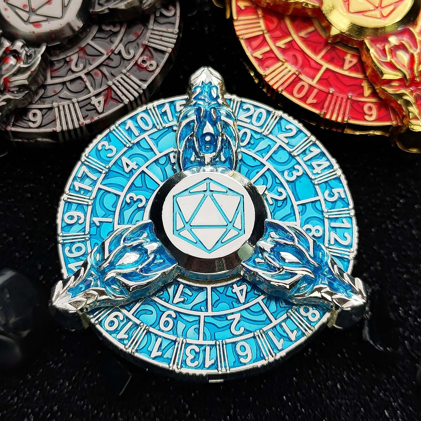 Draconic Rune Spinner Dice Spin and Roll SpinRoller Fidget Spinner Dice