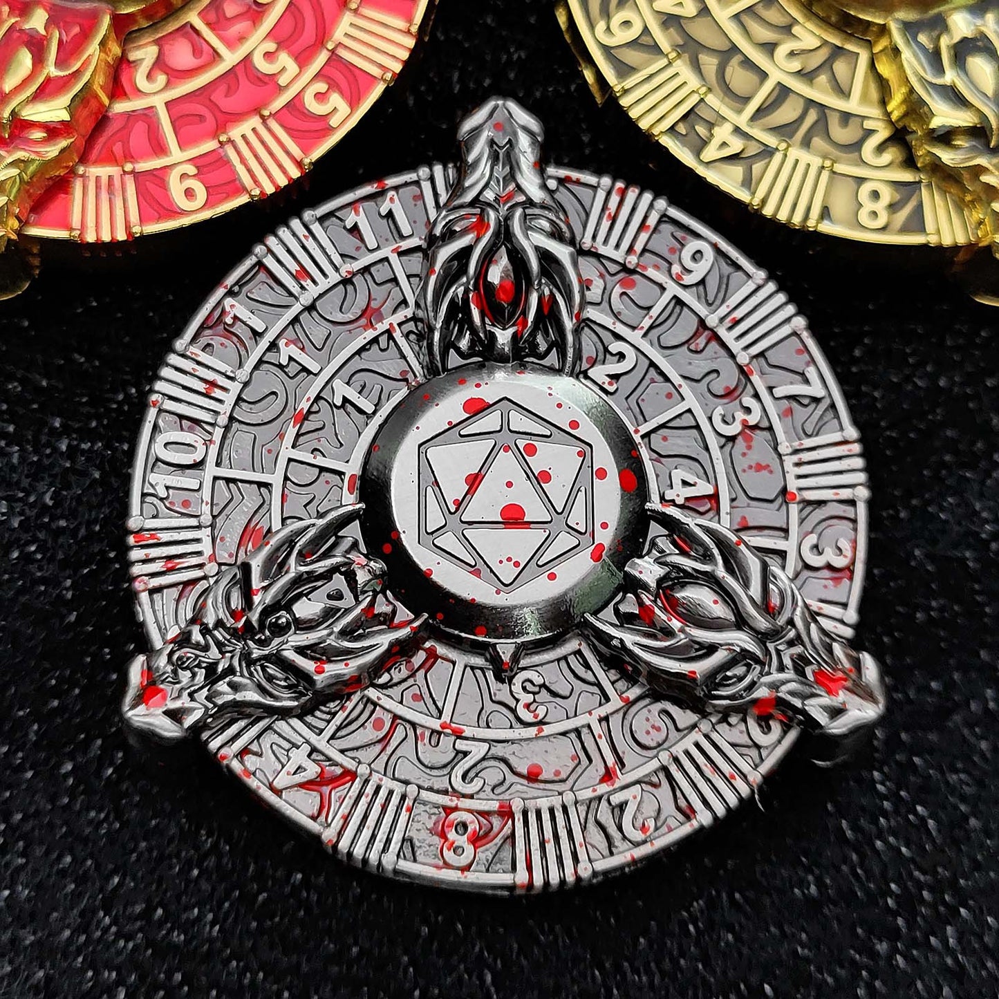 Draconic Rune Spinner Dice Spin and Roll SpinRoller Fidget Spinner Dice