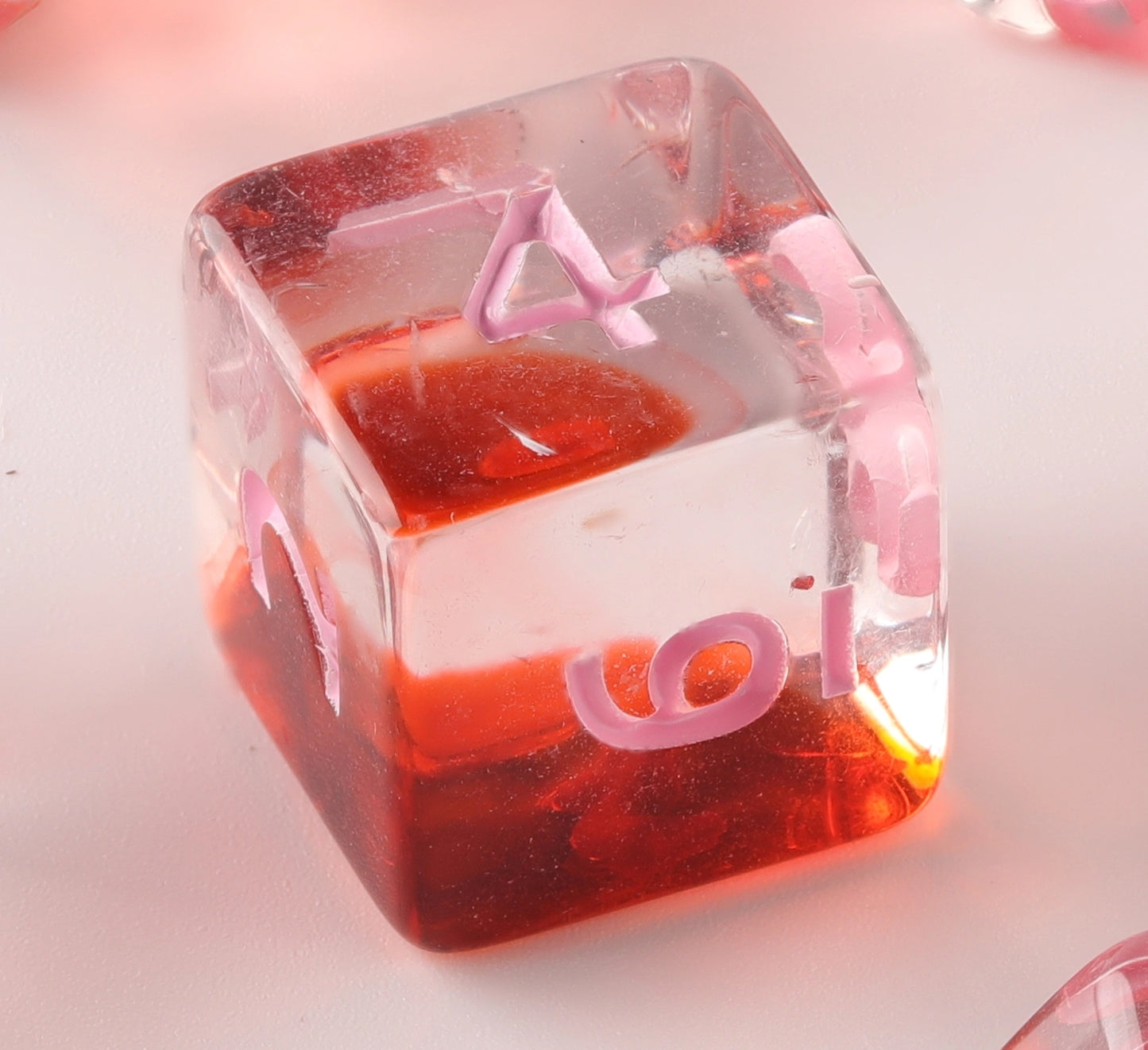 Sada kostek Crystal Clear Red Clot Dungeons & Dragons (sada kostek DND)