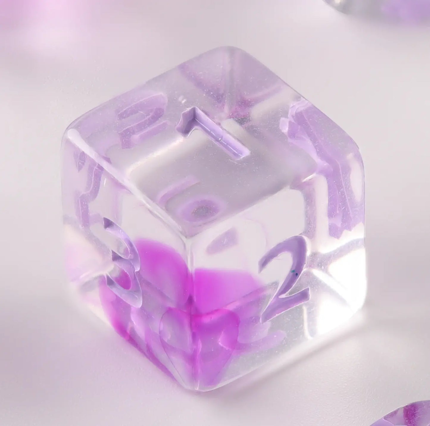 Sada kostek Crystal Clear Pink Dungeons & Dragons (sada kostek DND)