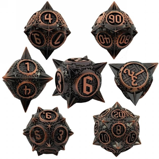 Bronze Metal Dice Set