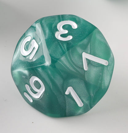 Deep Emerald Frost Dungeons & Dragons Dice Set(DND Dice Set)