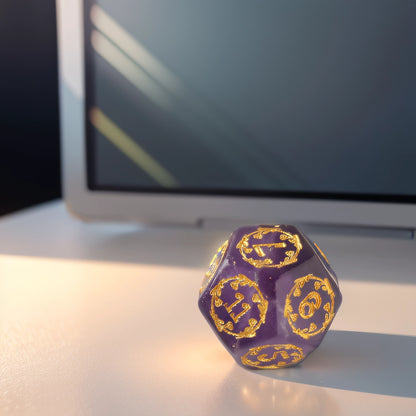 Amethyst Dice Set Drakonlore Chronicles Dungeons & Dragons Dice Set(DND Dice Set)