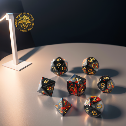 Dragon Slayer Dungeons & Dragons Dice Set(DND Dice Set)