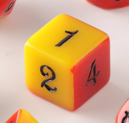 Flame Fusion Dungeons & Dragons Dice Set(DND Dice Set)