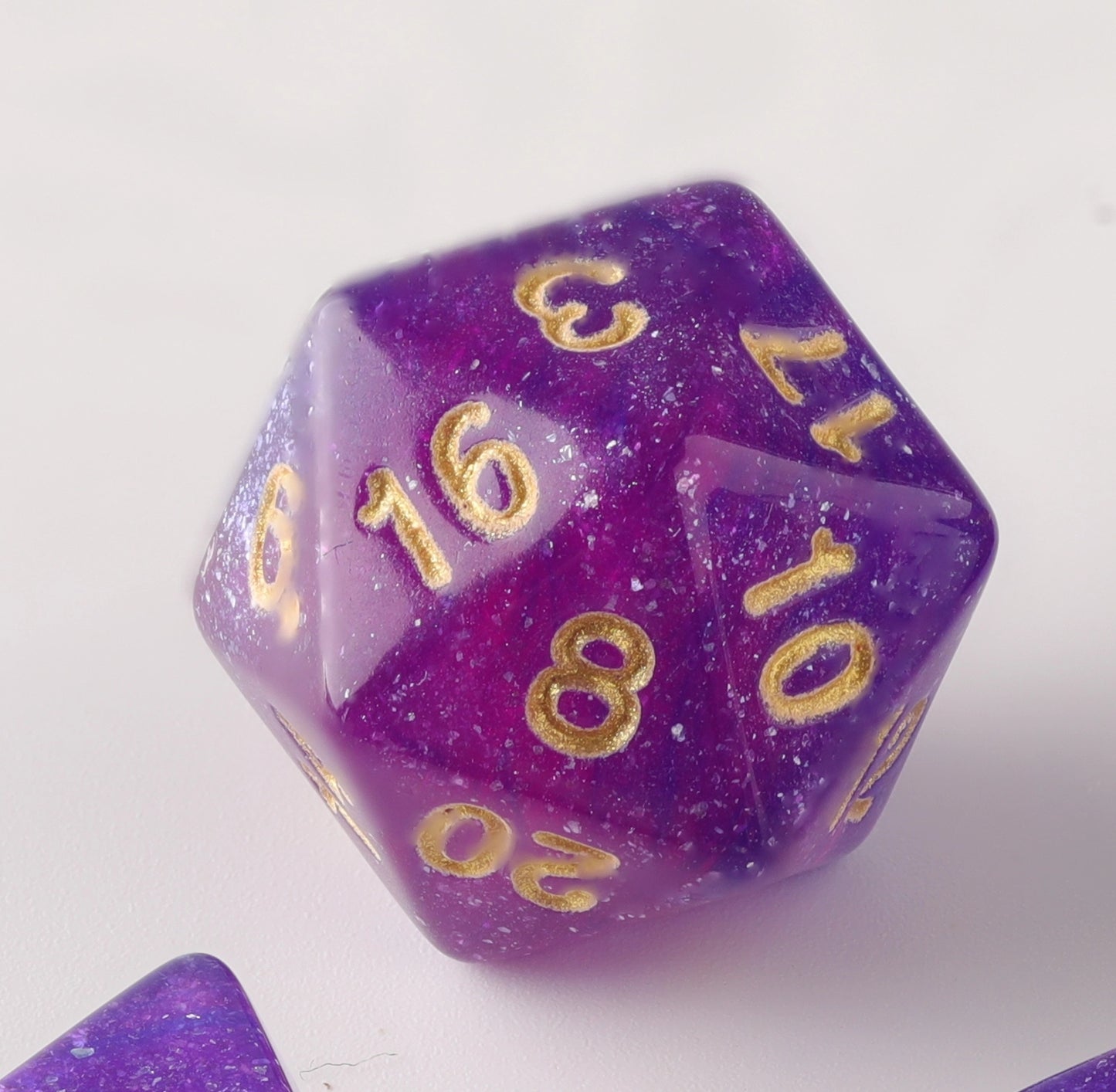 Galactic Amethyst Dungeons & Dragons Dice Set(DND Dice Set)