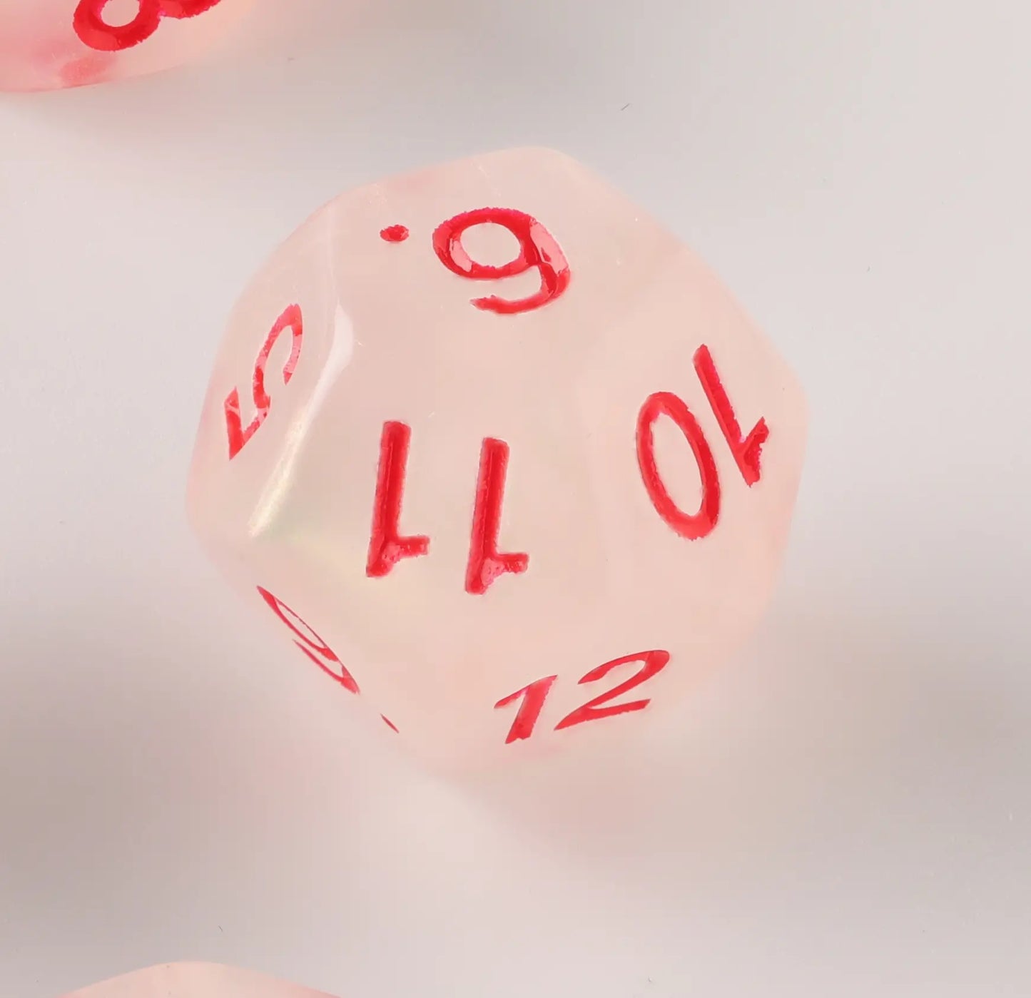 Pink semi-transparent dice Dungeons & Dragons Dice Set(DND Dice Set)