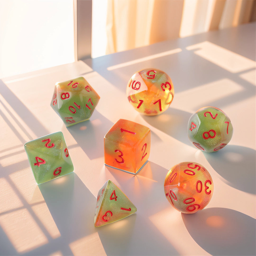 Sundown Serenity Dungeons & Dragons Dice Set(DND Dice Set)