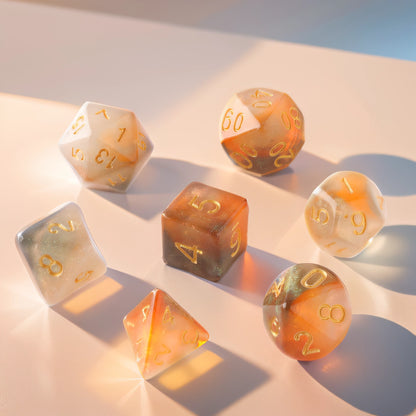 Sunset Glow Dungeons & Dragons Dice Set(DND Dice Set)