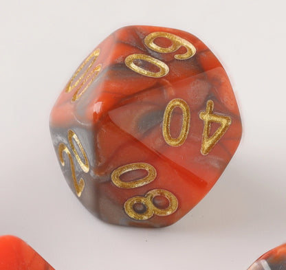 Lava Burst Dungeons & Dragons Dice Set(DND Dice Set)