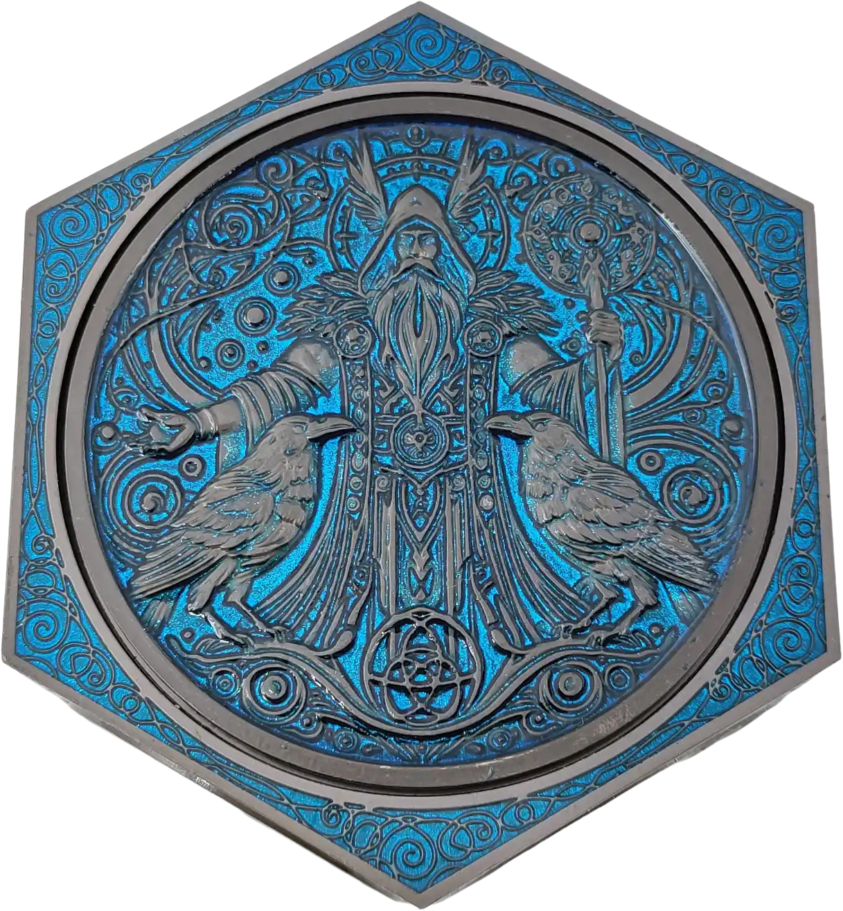 Chromatic Dragon's Fortune Dial - Multi-Function D&D Metal Dice with Rotating Dials & Number Wheel