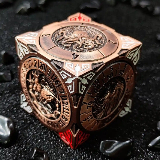 Arcane Relic: 7-in-1 Metal Spinner Dice - Unique Dice Cube Dice