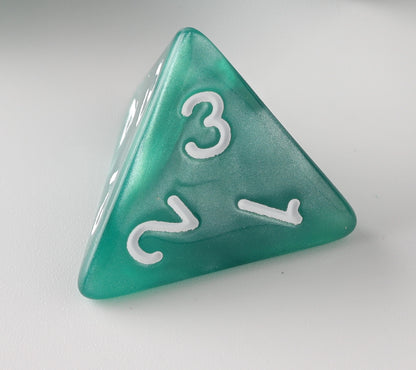 Deep Emerald Frost Dungeons & Dragons Dice Set(DND Dice Set)