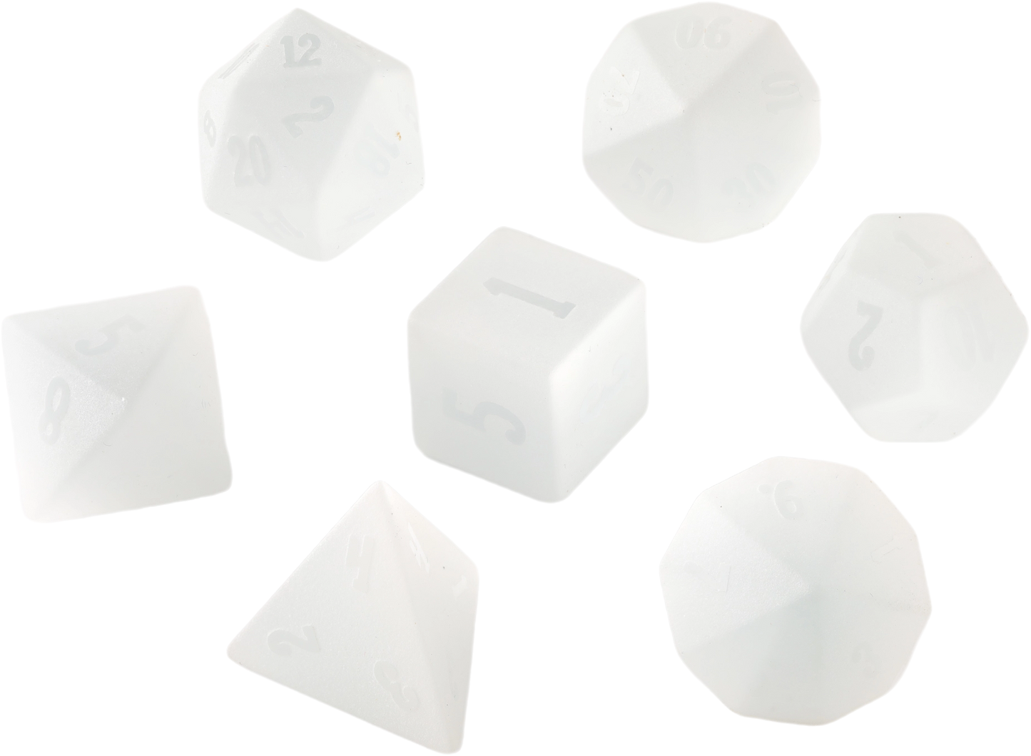 Frost Crystal Glass Dungeons & Dragons Dice Set(DND Dice Set)