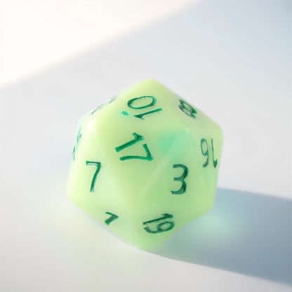 Luminescent Verdant Dungeons & Dragons Dice Set(DND Dice Set)