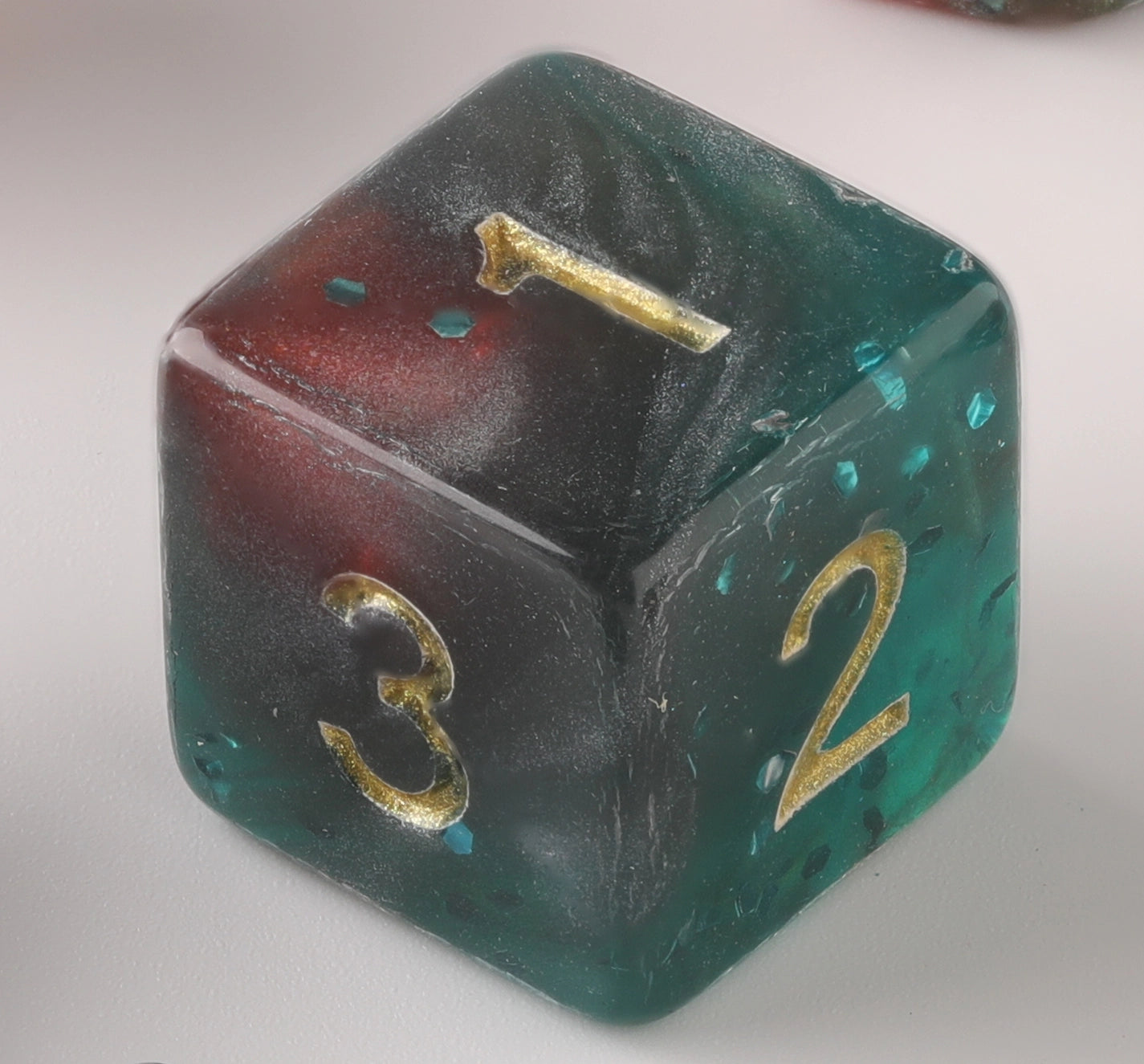 Emerald Gilded Enchantment Dungeons & Dragons Dice Set(DND Dice Set)