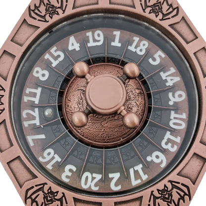 Chromatic Dragon's Fortune Dial - Multi-Function D&D Metal Dice with Rotating Dials & Number Wheel