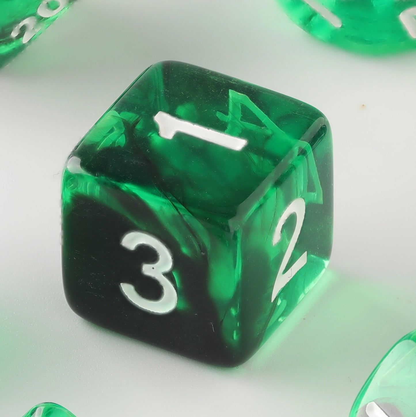 Verdant Crystal Dungeons & Dragons Dice Set(DND Dice Set)