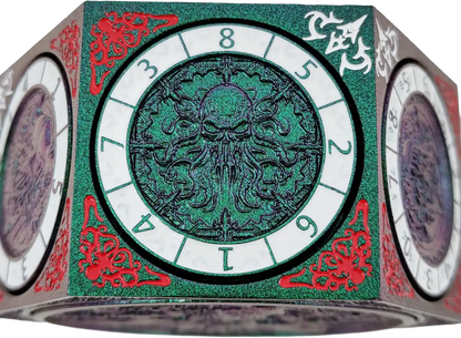 Chromatic Dragon's Fortune Dial - Multi-Function D&D Metal Dice with Rotating Dials & Number Wheel