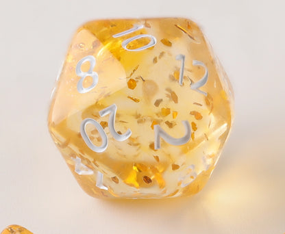 Yellow Floating Dungeons & Dragons Dice Set(DND Dice Set)