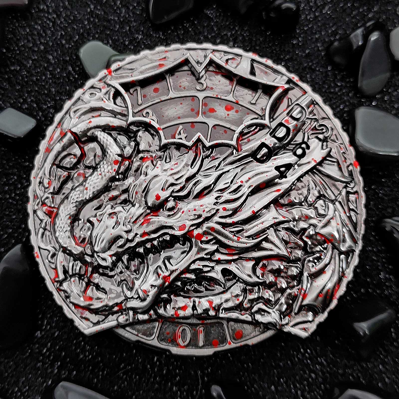 Dual-Dragon Spin Spinner Dice and Roll SpinRoller Fidget Spinner DnD Dice Set