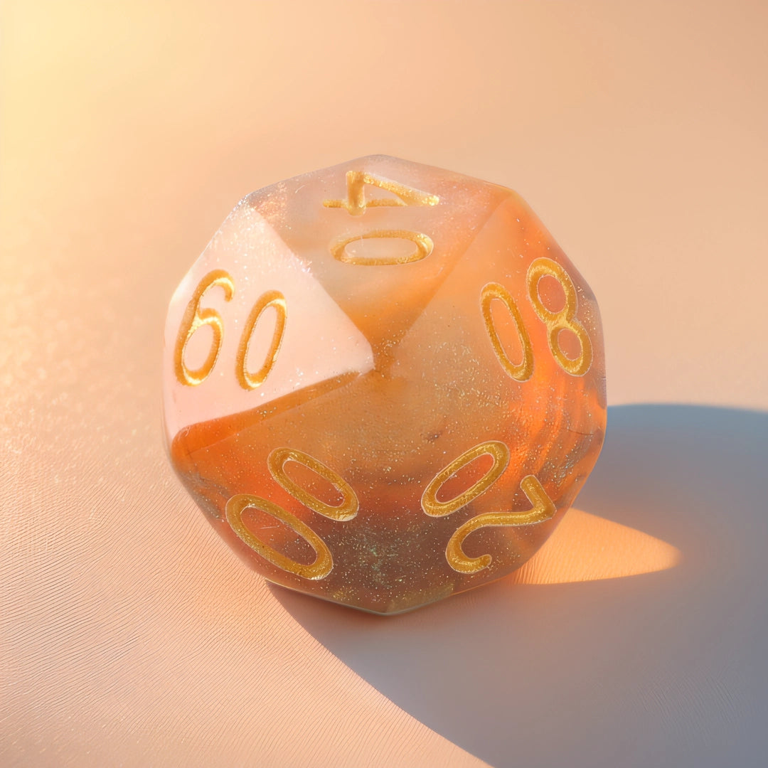 Sunset Glow Dungeons & Dragons Dice Set(DND Dice Set)