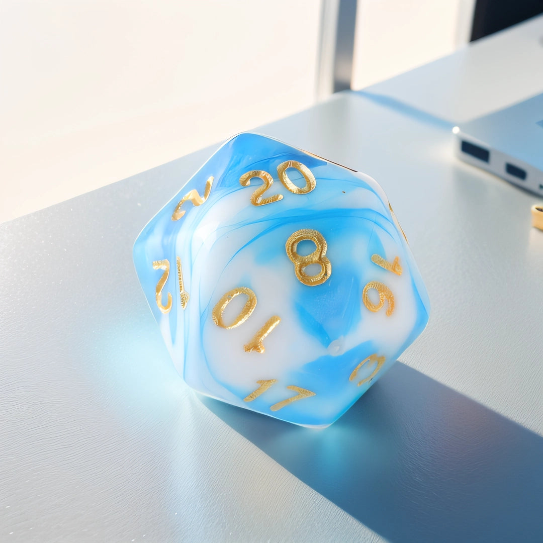 Arctic Breeze Dungeons & Dragons Dice Set - Unique DND Dice for Epic Adventures