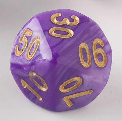 Amethyst Veil Amethyst DND Dice Set - Perfect for Dungeons & Dragons, Tabletop Games, and Educational Activities