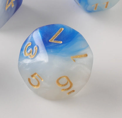 Blue Milk Dungeons & Dragons Dice Set(DND Dice Set)