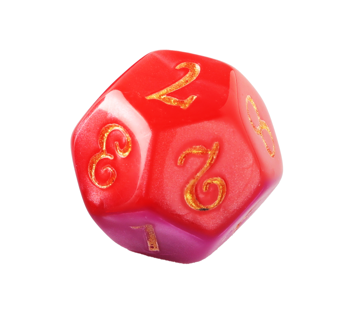 Magma Red Purple Double Combination Dungeons & Dragons Dice Set(DND Dice Set)