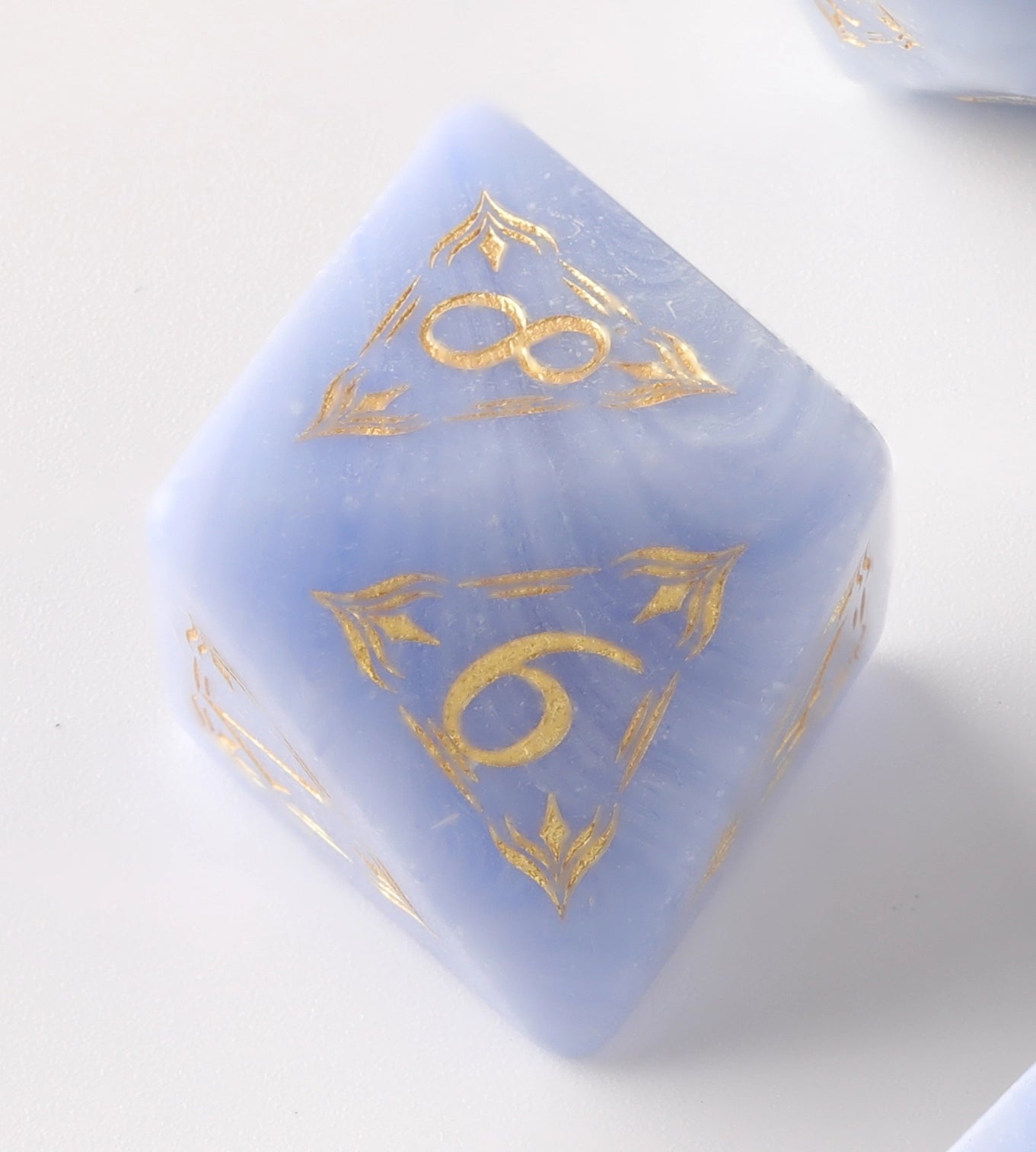 Purple Draconian Gemstone Dungeons & Dragons Dice Set (DND Dice Set)