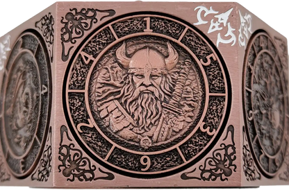 Chromatic Dragon's Fortune Dial - Multi-Function D&D Metal Dice with Rotating Dials & Number Wheel