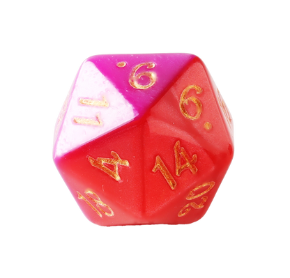 Magma Red Purple Double Combination Dungeons & Dragons Dice Set(DND Dice Set)