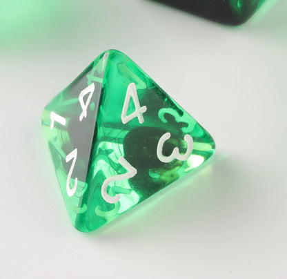 Verdant Crystal Dungeons & Dragons Dice Set(DND Dice Set)