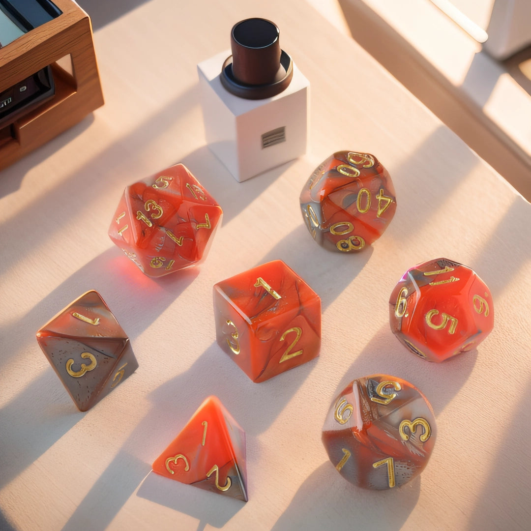 Lava Burst Dungeons & Dragons Dice Set(DND Dice Set)