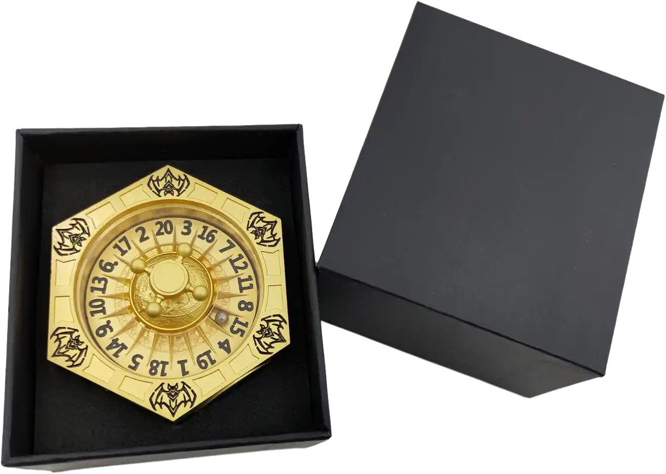 Chromatic Dragon's Fortune Dial - Multi-Function D&D Metal Dice with Rotating Dials & Number Wheel