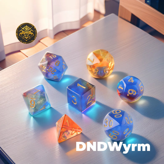 Cosmic Cascade Dungeons & Dragons Dice Set(DND Dice Set)