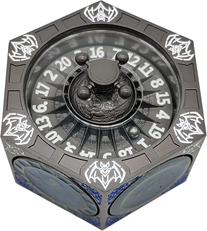 Chromatic Dragon's Fortune Dial - Multi-Function D&D Metal Dice with Rotating Dials & Number Wheel