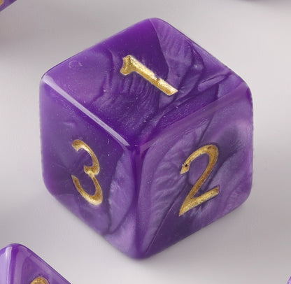 Amethyst Veil Amethyst DND Dice Set - Perfect for Dungeons & Dragons, Tabletop Games, and Educational Activities