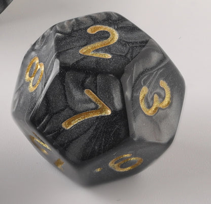 Black Warrior Dungeons & Dragons Dice Set(DND Dice Set)