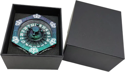 Chromatic Dragon's Fortune Dial - Multi-Function D&D Metal Dice with Rotating Dials & Number Wheel