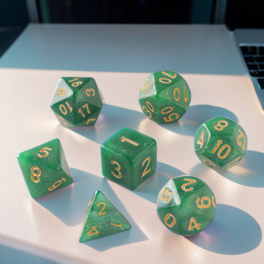 Emerald Elixir Dungeons & Dragons Dice Set(DND Dice Set)