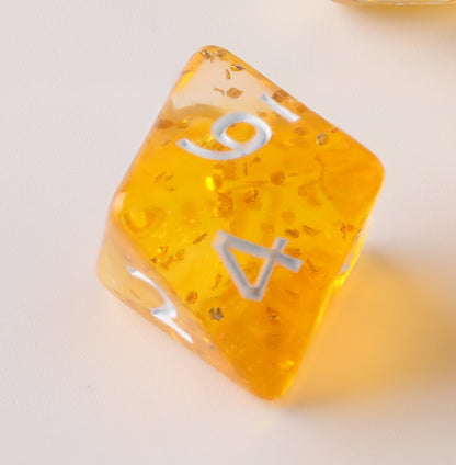 Yellow Floating Dungeons & Dragons Dice Set(DND Dice Set)