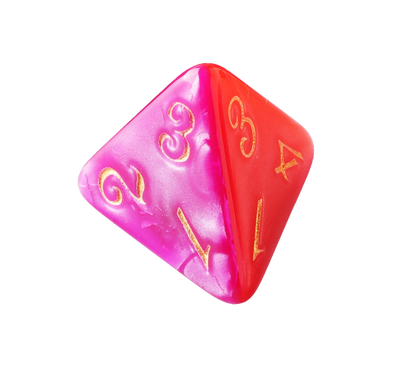 Magma Red Purple Double Combination Dungeons & Dragons Dice Set(DND Dice Set)