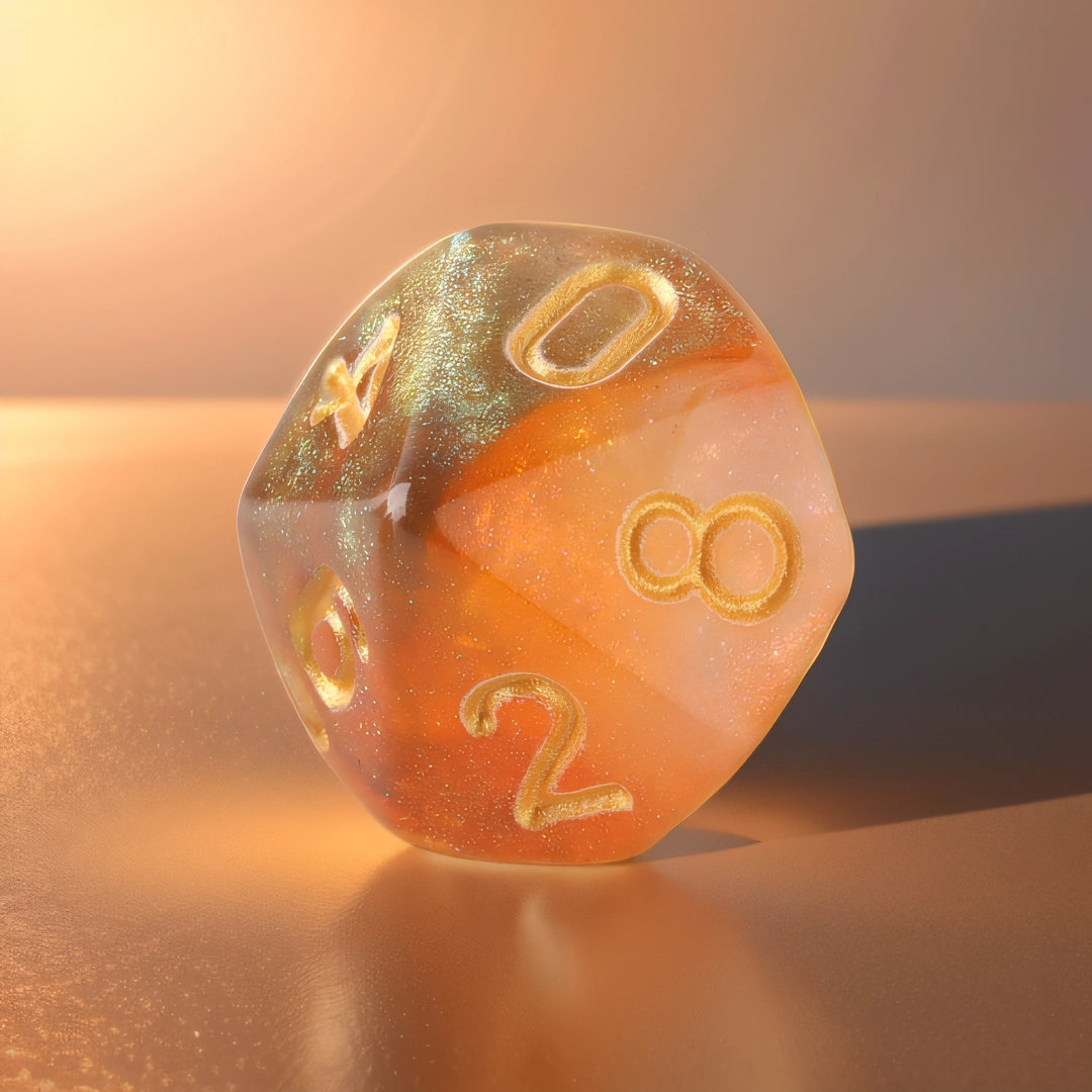 Sunset Glow Dungeons & Dragons Dice Set(DND Dice Set)